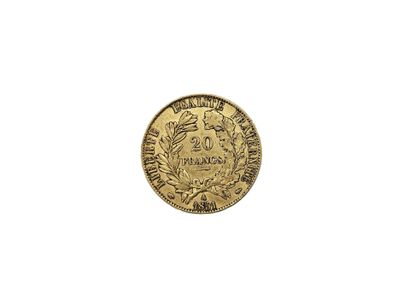20 franc gold coin, Marianne, 1851 A.