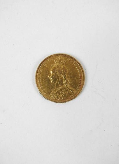 ENGLAND. Sovereign gold Queen Victoria 1890....