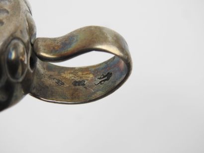 Silver TASTE-VIN with pastille motif, engraved...