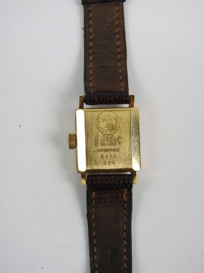 CAURY. Ladies' watch in 750/1000th gold....