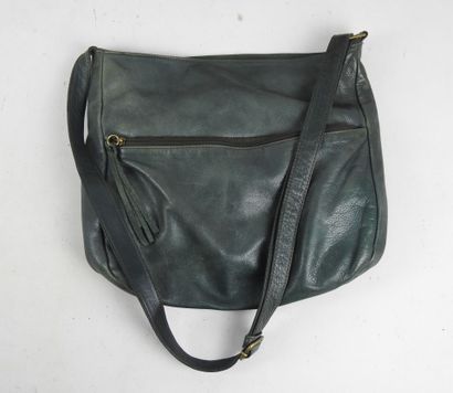 Four HANDBAGS, three in leather and one in...