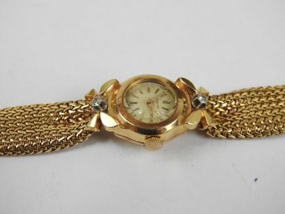 ZENITH. All yellow gold 750/1000th ladies'...