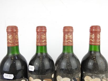 4 bottles Château Mouton Rothschild Pauillac,...