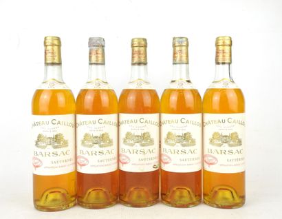 5 bottles Château Caillou Barsac Sauternes...