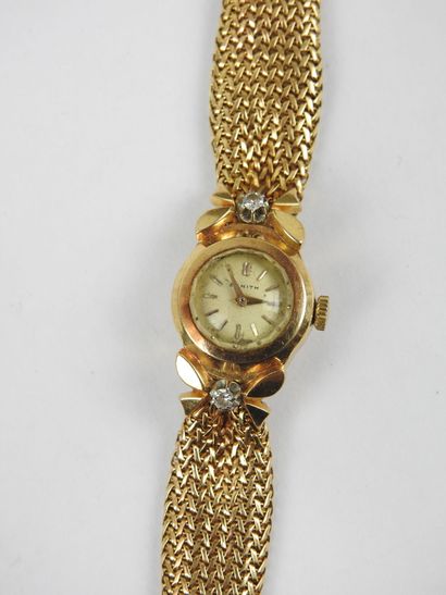 ZENITH. All yellow gold 750/1000th ladies'...