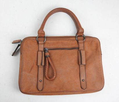Four HANDBAGS, three in leather and one in...