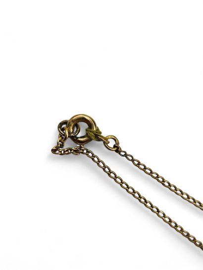 750 thousandths yellow gold gourmette chain.
Length:...