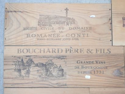 6 WINE CASE PANELS including Grand vin de...