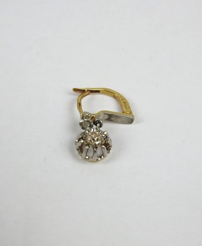 0.20 ct DIAMOND on a 750/1000 yellow gold...