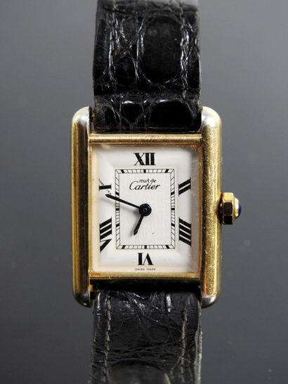 MUST DE CARTIER: Ladies' watch in vermeil...