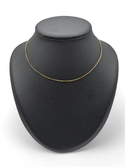 750 thousandths yellow gold gourmette chain.
Length:...