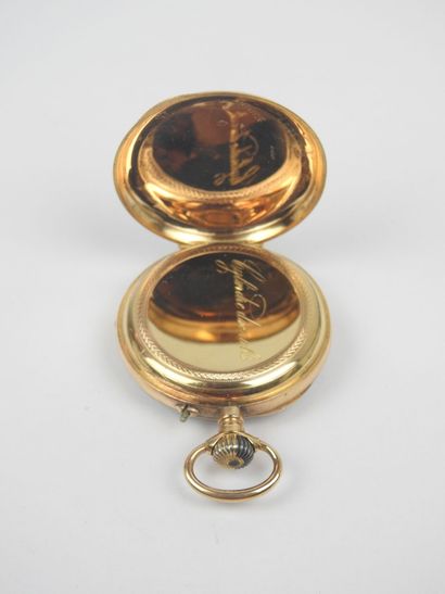 750/1000th yellow gold GOUSSET WATCH with...