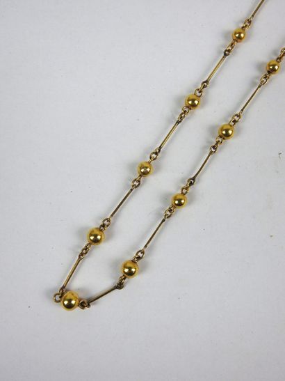 NECKLACE in yellow gold 750/10000e. Weight...