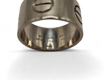 CARTIER.
Ring in 750 thousandths white gold,...