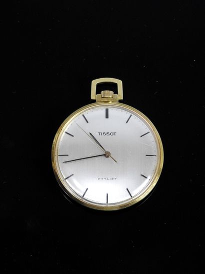 TISSOT: Stylist gold-plated pocket watch,...