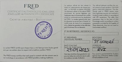 FRED.
Bracelet in 750 thousandths white gold,...