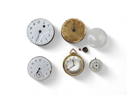 Watch lot including : 
an ELVES gilt metal...