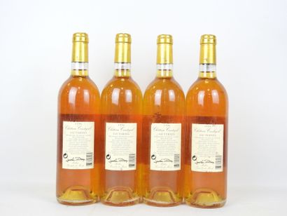 4 bottles Sauternes Château Cantegril 1996....