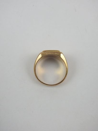 CHEVALLIERE ring in yellow gold 750/1000,...