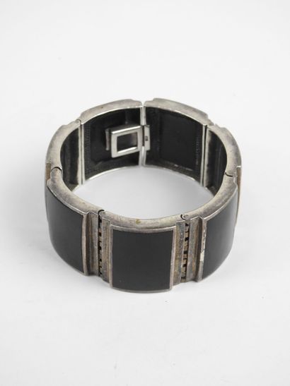 Art Deco cuff bracelet in 925/1000th sterling...