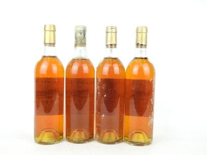 4 bottles Château Caillou Barsac Sauternes...