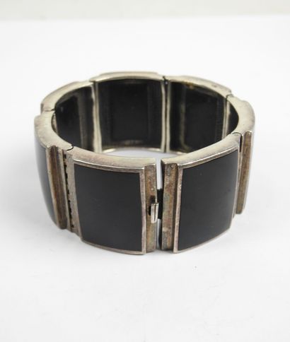 Art Deco cuff bracelet in 925/1000th sterling...