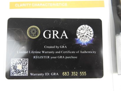 MOISSANITE 4.00 cts GRA certificate 6833...