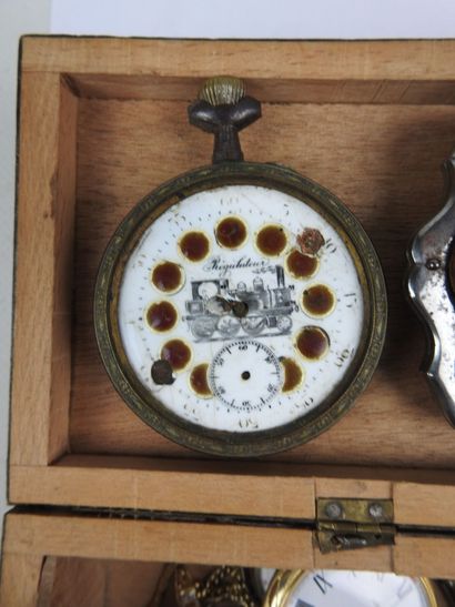 LOT de MONTRES gousset et bijoux fantaisie...