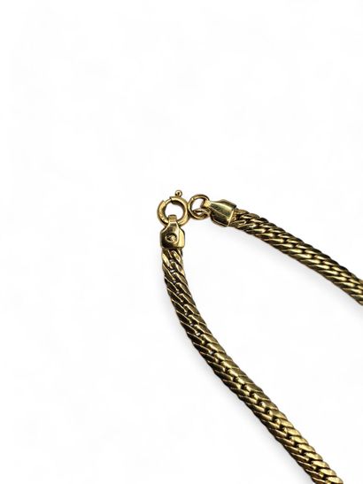Necklace in 750 thousandths yellow gold with...