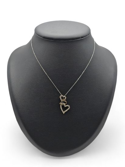 Pendant necklace in 585 thousandths yellow...