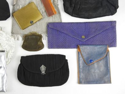 TEN EVENING BAGS or pouches circa 1930/1960...