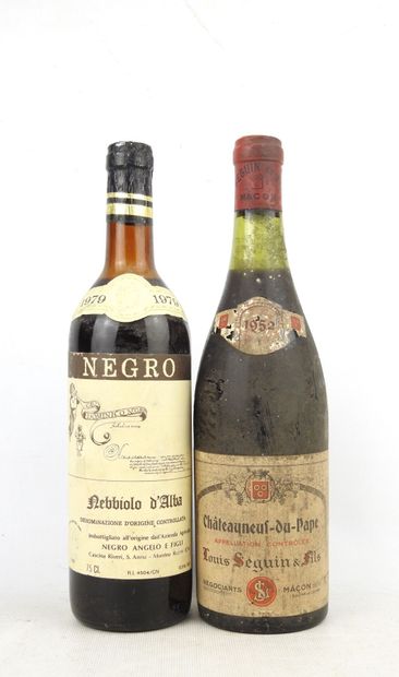 2 bottles including Nebbiolo d'Alba Negro...