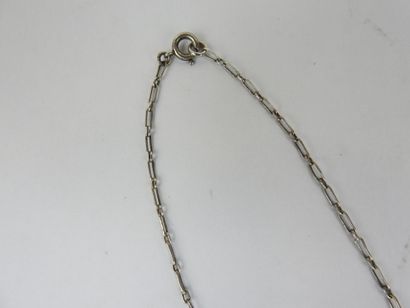 Antique silver, citrine and marcasite necklace,...