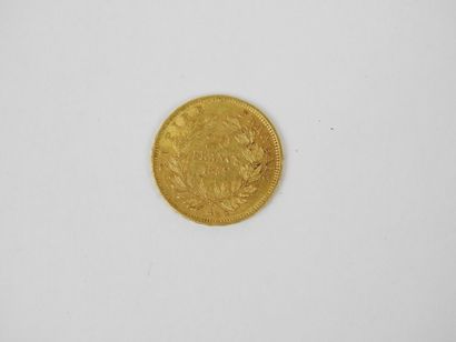 Gold coin 20 francs Napoléon III 1857