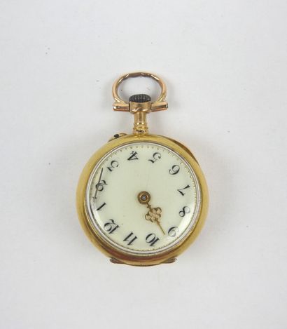 NECK WATCH in yellow gold 750/1000. Gross...