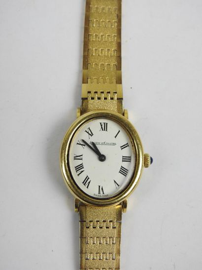 JAEGER LECOULTRE. Gold-plated ladies' wristwatch....