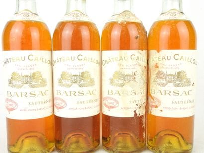 4 bottles Château Caillou Barsac Sauternes...