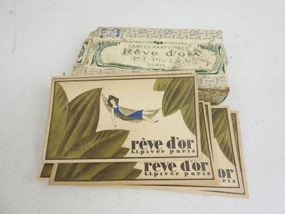 L.T.Piver, Rêve d'or, twenty scented cards...