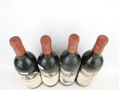 4 bottles Château Mouton Rothschild Pauillac,...