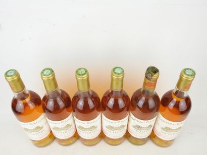 6 bottles Château Caillou Barsac Sauternes...