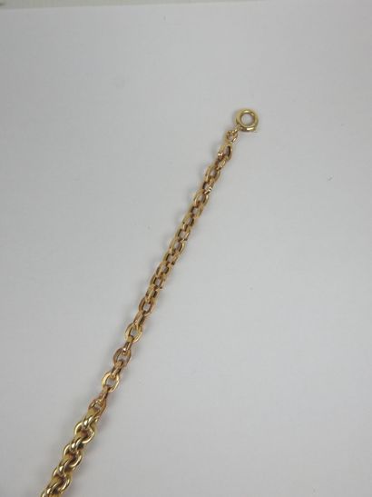 Yellow gold necklace with 750/1000th yellow...