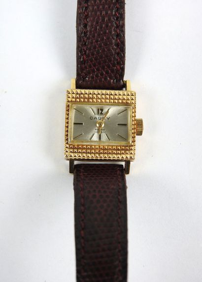 CAURY. Ladies' watch in 750/1000th gold....