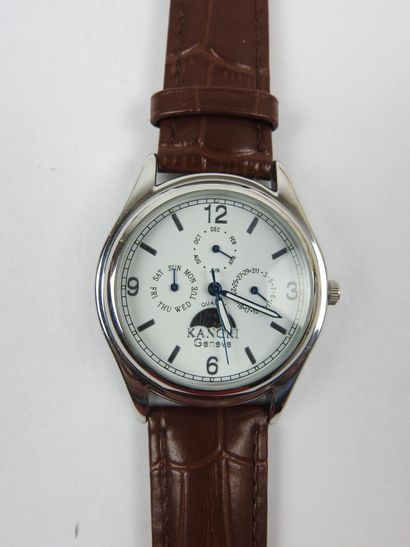KANGRI - Geneva. Men's watch, round steel...