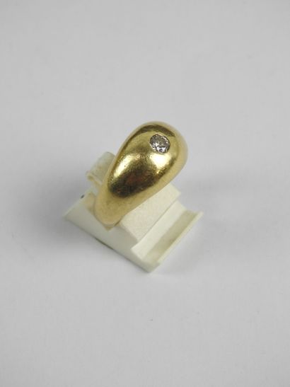 RING in yellow gold 750/1000th and solitaire...