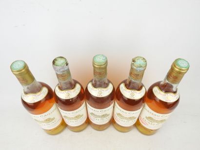 5 bottles Château Caillou Barsac Sauternes...
