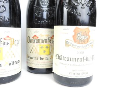 8 bottles including 3 Crozes-Hermitages 2019,...