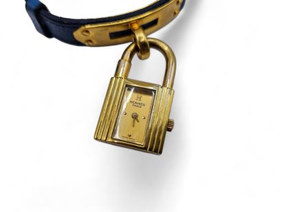 HERMÈS.
Gilt metal ladies' wristwatch, 