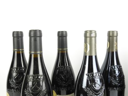 9 bottles including 4 La Font Boissière Gigondas...