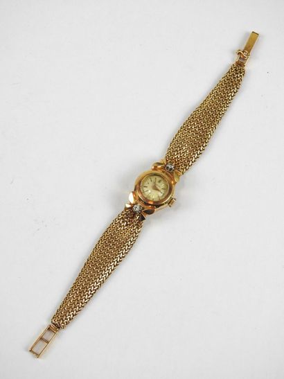 ZENITH. All yellow gold 750/1000th ladies'...