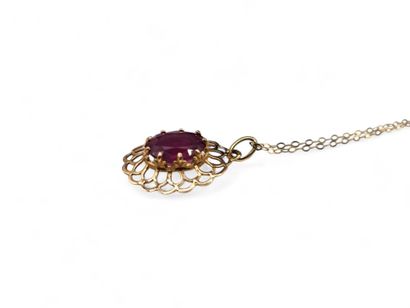 Pendant necklace in openwork 750 thousandths...